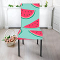 Blue Cute Watermelon Pattern Print Dining Chair Slipcover