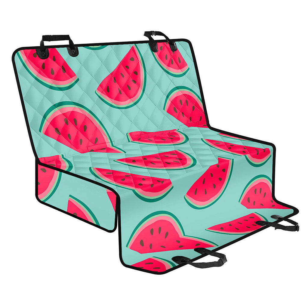 Blue Cute Watermelon Pattern Print Pet Car Back Seat Cover