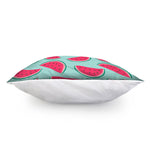 Blue Cute Watermelon Pattern Print Pillow Cover