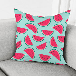 Blue Cute Watermelon Pattern Print Pillow Cover
