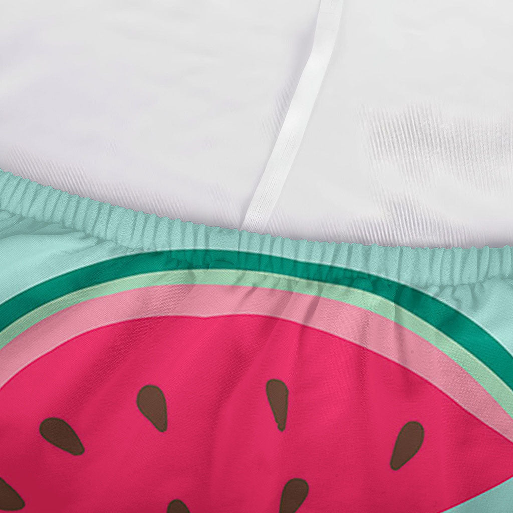 Blue Cute Watermelon Pattern Print Sofa Cover