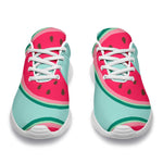 Blue Cute Watermelon Pattern Print Sport Shoes GearFrost