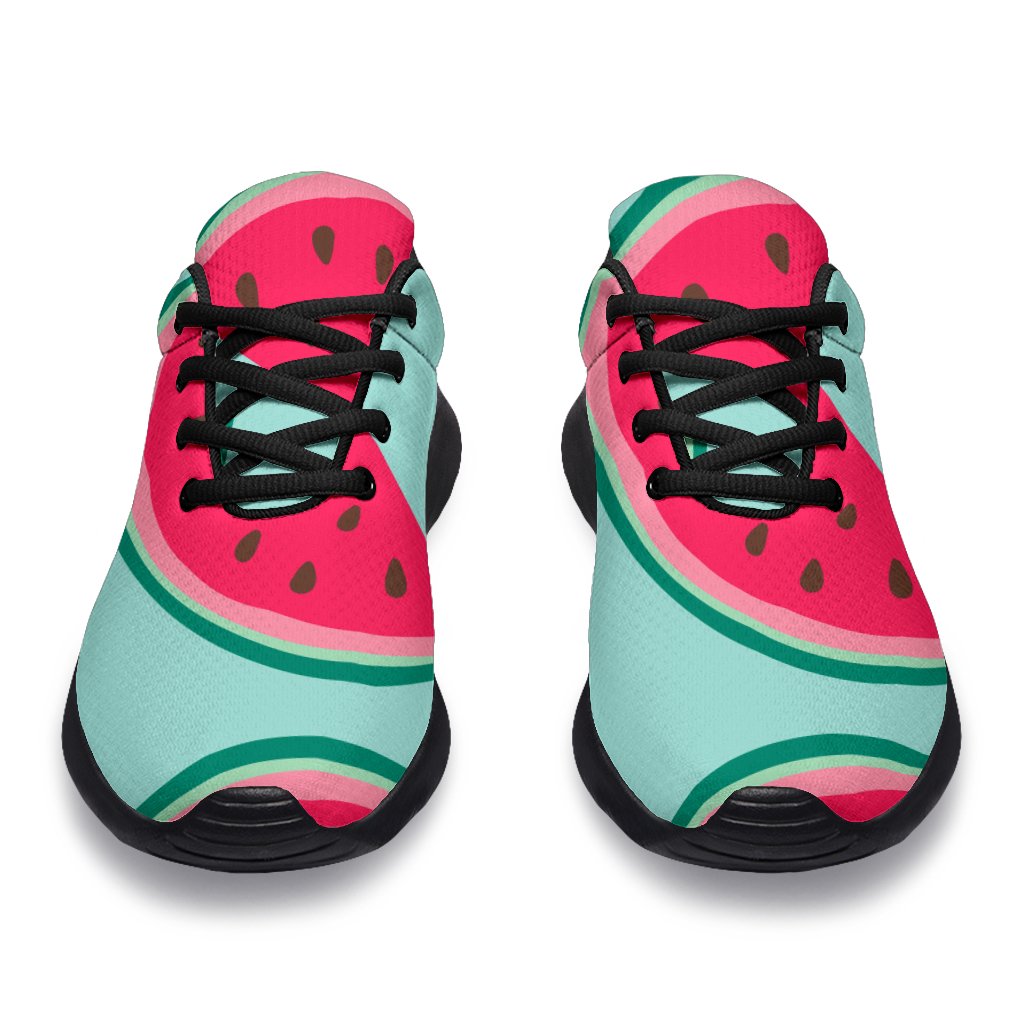 Blue Cute Watermelon Pattern Print Sport Shoes GearFrost