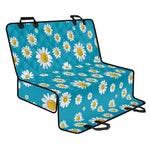 Blue Daisy Flower Pattern Print Pet Car Back Seat Cover