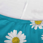 Blue Daisy Flower Pattern Print Sofa Cover