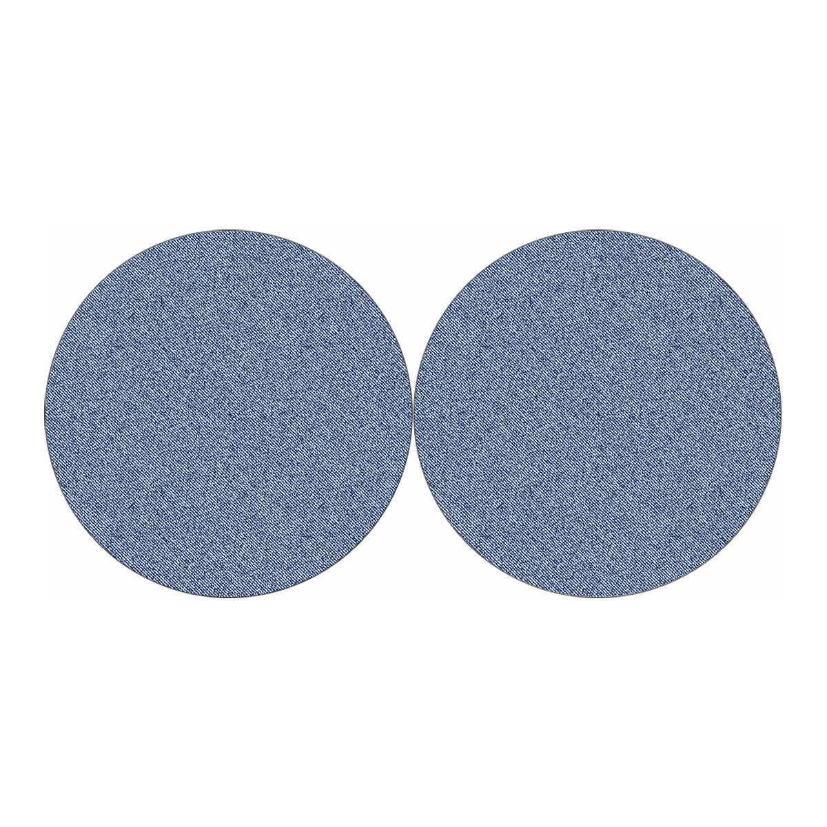 Blue Denim Jeans Pattern Print Car Coasters