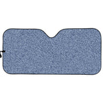 Blue Denim Jeans Pattern Print Car Sun Shade