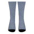 Blue Denim Jeans Pattern Print Crew Socks