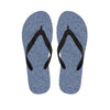 Blue Denim Jeans Pattern Print Flip Flops