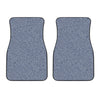 Blue Denim Jeans Pattern Print Front Car Floor Mats