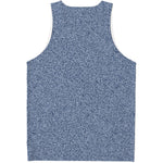 Blue Denim Jeans Pattern Print Men's Tank Top