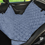 Blue Denim Jeans Pattern Print Pet Car Back Seat Cover