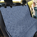 Blue Denim Jeans Pattern Print Pet Car Back Seat Cover