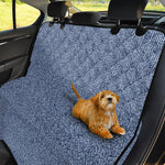 Blue Denim Jeans Pattern Print Pet Car Back Seat Cover