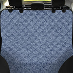 Blue Denim Jeans Pattern Print Pet Car Back Seat Cover