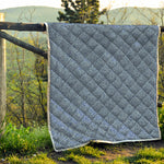 Blue Denim Jeans Pattern Print Quilt