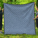 Blue Denim Jeans Pattern Print Quilt