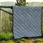 Blue Denim Jeans Pattern Print Quilt