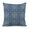 Blue Denim Western Paisley Print Pillow Cover