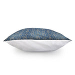 Blue Denim Western Paisley Print Pillow Cover