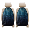 Blue Disco Lights Pattern Print Car Seat Organizers