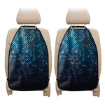 Blue Disco Lights Pattern Print Car Seat Organizers