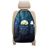 Blue Disco Lights Pattern Print Car Seat Organizers