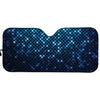 Blue Disco Lights Pattern Print Car Sun Shade