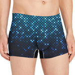 Blue Disco Lights Pattern Print Men's Boxer Briefs