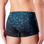 Blue Disco Lights Pattern Print Men's Boxer Briefs