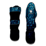 Blue Disco Lights Pattern Print Muay Thai Shin Guard