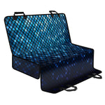 Blue Disco Lights Pattern Print Pet Car Back Seat Cover