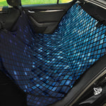 Blue Disco Lights Pattern Print Pet Car Back Seat Cover