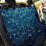 Blue Disco Lights Pattern Print Pet Car Back Seat Cover