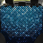 Blue Disco Lights Pattern Print Pet Car Back Seat Cover