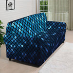 Blue Disco Lights Pattern Print Sofa Cover