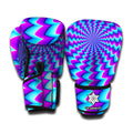 Blue Dizzy Moving Optical Illusion Boxing Gloves