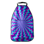 Blue Dizzy Moving Optical Illusion Car Seat Organizers