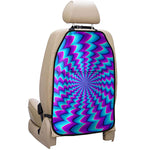 Blue Dizzy Moving Optical Illusion Car Seat Organizers