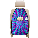 Blue Dizzy Moving Optical Illusion Car Seat Organizers