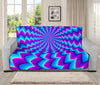 Blue Dizzy Moving Optical Illusion Futon Protector