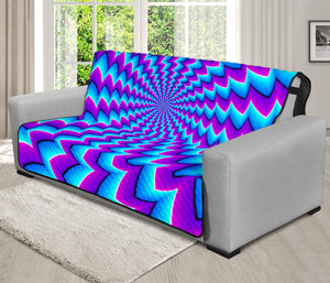 Blue Dizzy Moving Optical Illusion Futon Protector