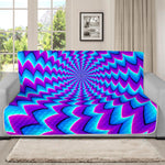 Blue Dizzy Moving Optical Illusion Futon Protector