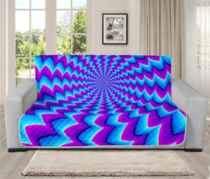 Blue Dizzy Moving Optical Illusion Futon Protector