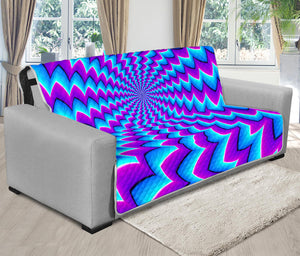 Blue Dizzy Moving Optical Illusion Futon Protector