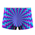 Blue Dizzy Moving Optical Illusion Men's Boxer Briefs