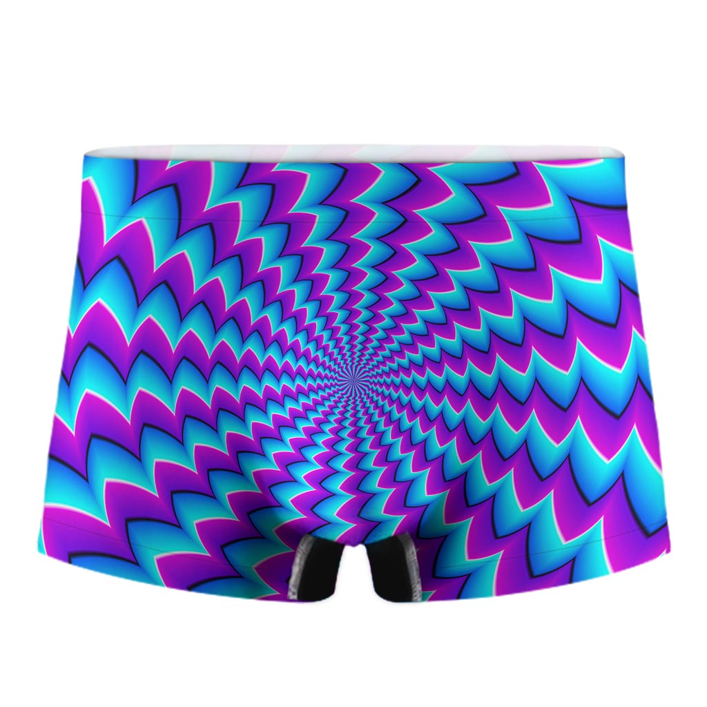 Blue Dizzy Moving Optical Illusion Men's Boxer Briefs