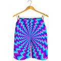 Blue Dizzy Moving Optical Illusion Men's Shorts