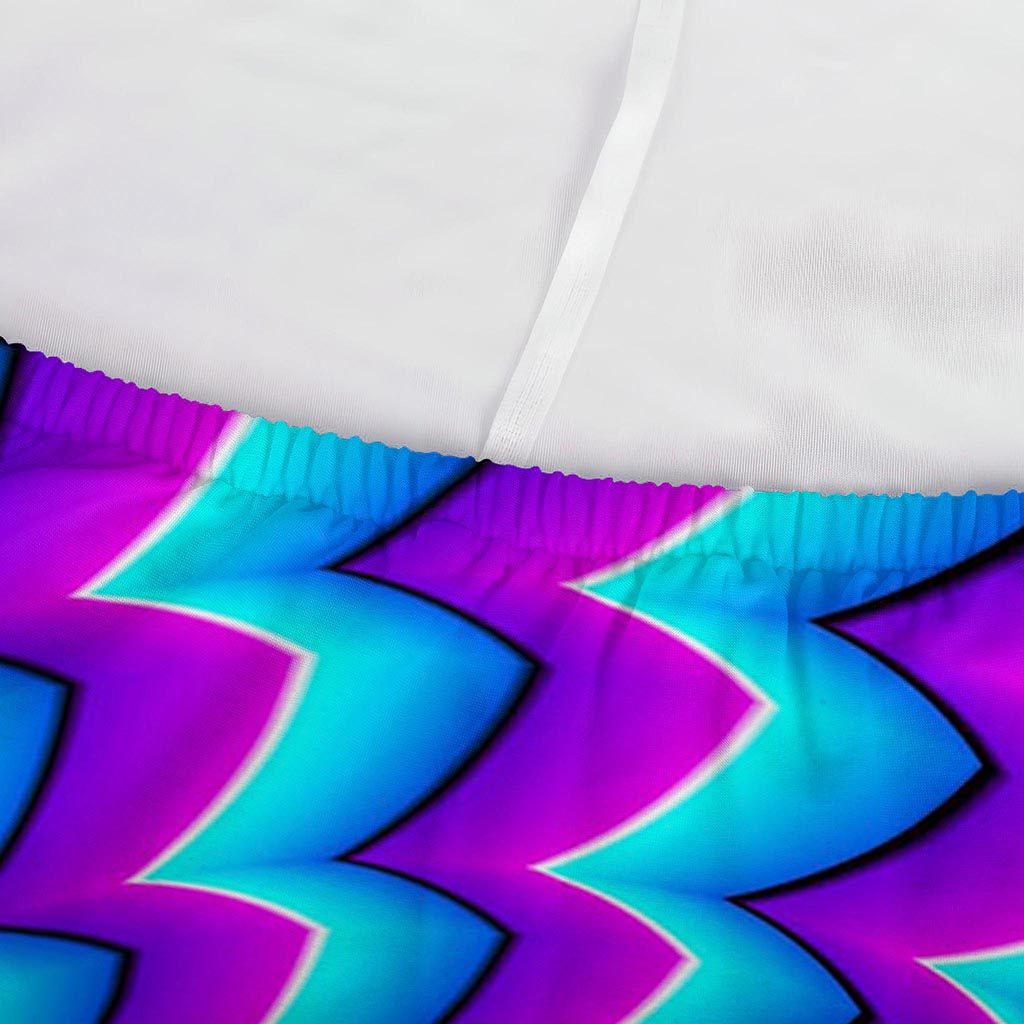 Blue Dizzy Moving Optical Illusion Sofa Cover