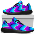 Blue Dizzy Moving Optical Illusion Walking Shoes